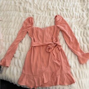 Superdown Blush Long Sleeve Dress